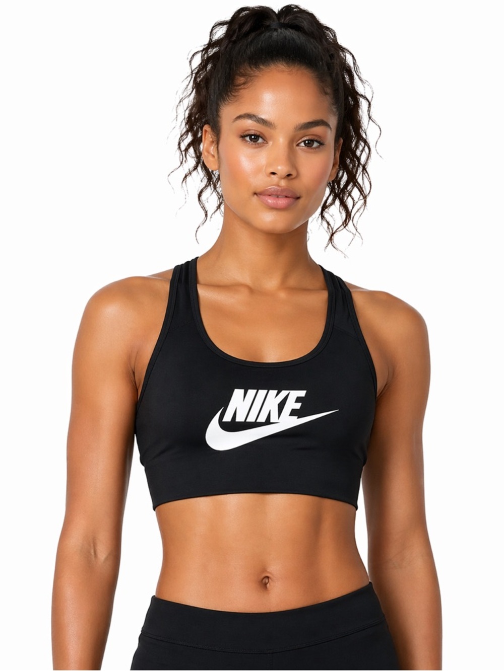 Nike Swoosh Black Sports Bra XSMALL NEW​​